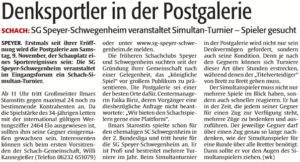 Die Rheinpfalz vom 12.10.2013