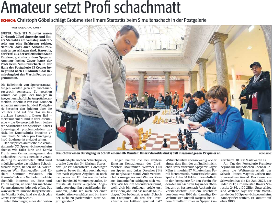 Die Rheinpfalz 12.11.2013